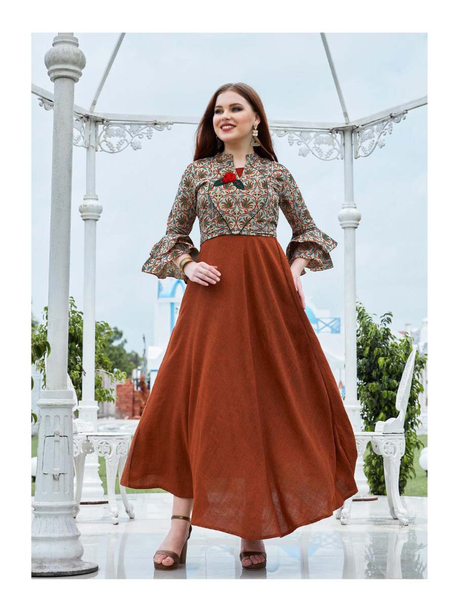 Crown Vol-2 Muslin Silk Round Kurtis Collection Crown Vol-2 Muslin Silk Round Kurtis Collection